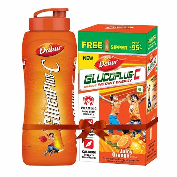 Dabur GlucoPlus C Orange Instant Energy Boost - 500g