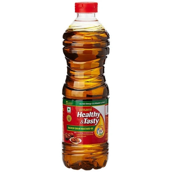 Emami Healthy & Tasty Kachi Ghani Mustard Oil - 200ml