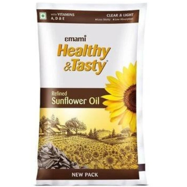 EMAMI Healthy & Tasty Refined Sunflower Oil - 1L