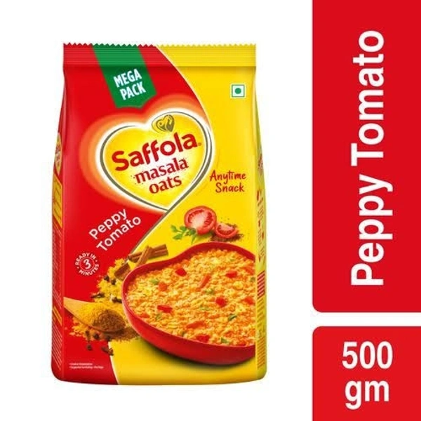 Saffola Masala Oats Peppy Tomato - 500g