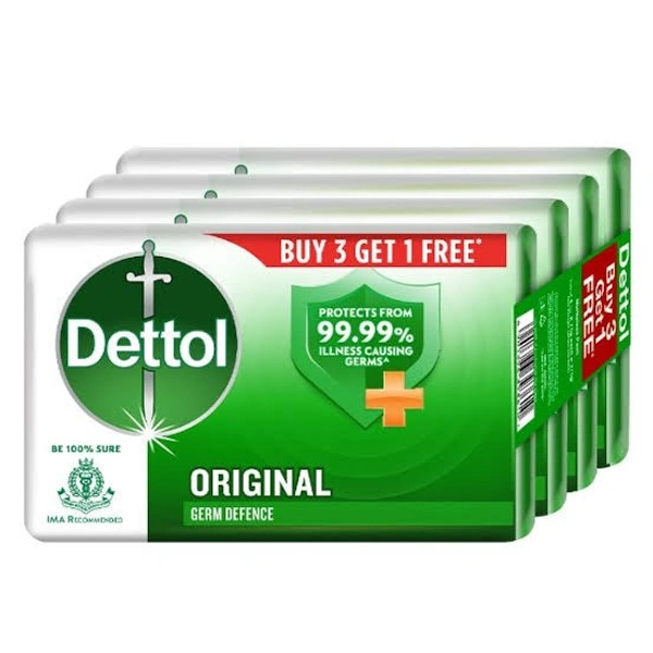 Dettol Orginal Soap Buy 3 Get 1 Free - 4 Nos X 75g