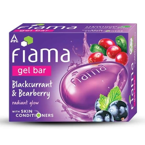 Fiama Gel Bar, Bearberry and Blackcurrant - 125g