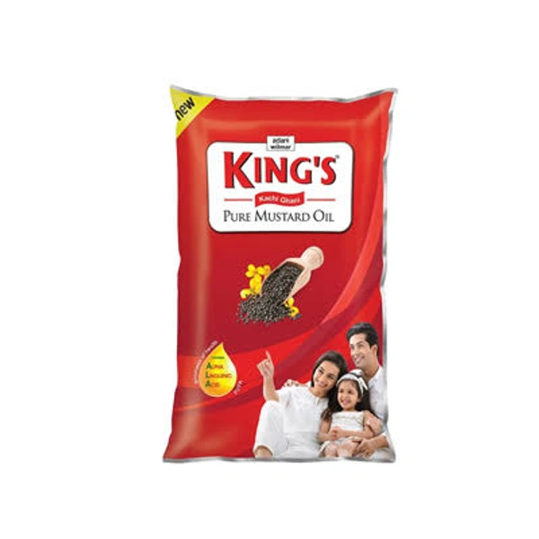 King's Kachi Ghani Pure Mustard Oil - 1L