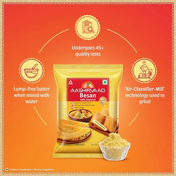 Aashirvaad, 100% Chana Dal Besan - 200g