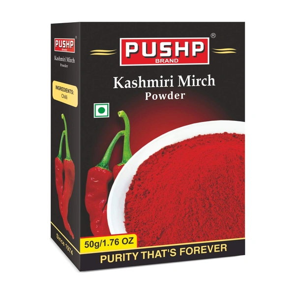 Pushp Brand Kashmiri Red Chilli Powder - 50g