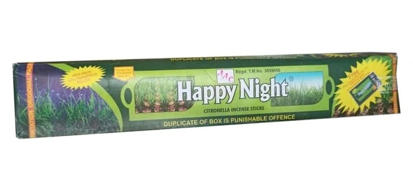Agarbatti Happy Night Mosquito Repellent Stick - 12 Pouches