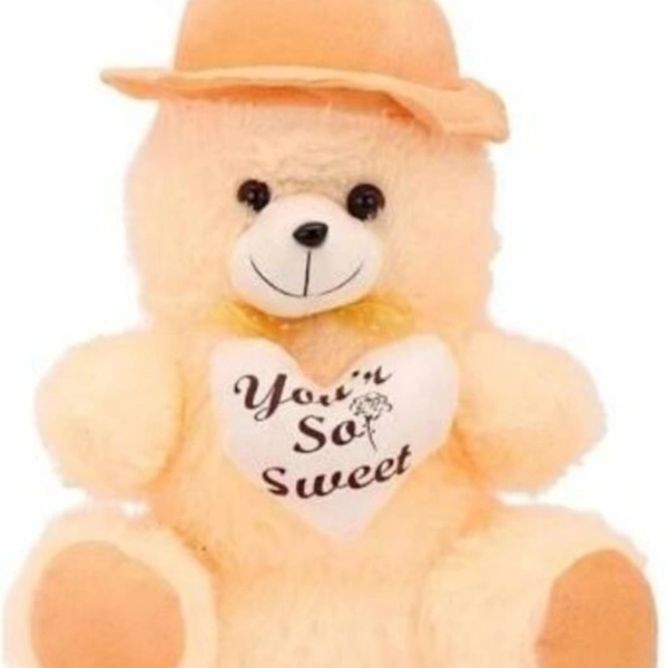 TIVEDA  Kids Soft /Cute/Stuffed Cap teddy bear 30 Cm - 11 inch  (Cream)