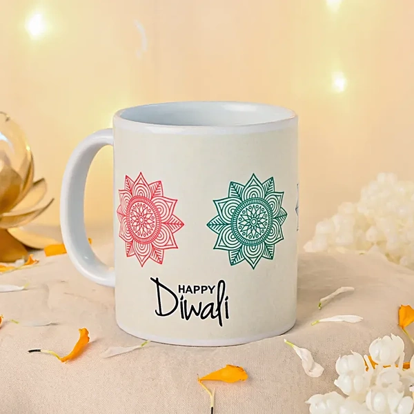 Happy Diwali Mug- White