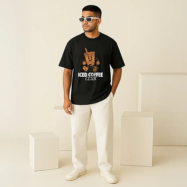 Iced Coffee Graphic Tshirt - Extra Large