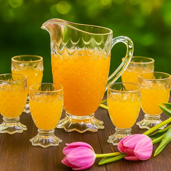 Jug Glass Set For Juice