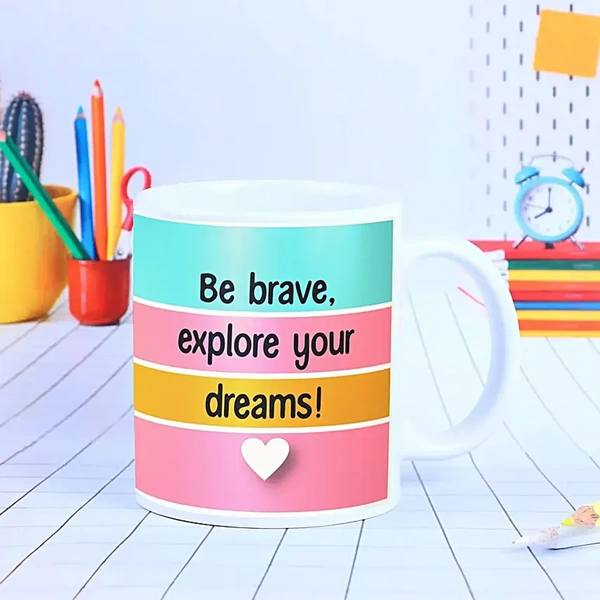 Personalized Be Brave Children's Day Mug