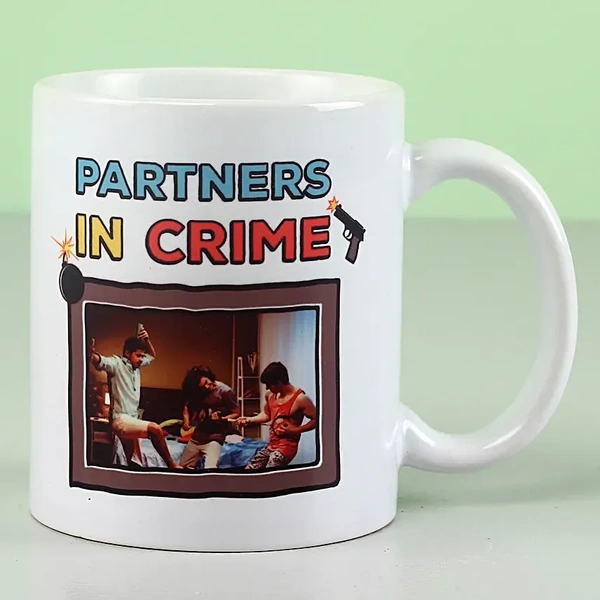 Partners In Crime Personalized White Mug