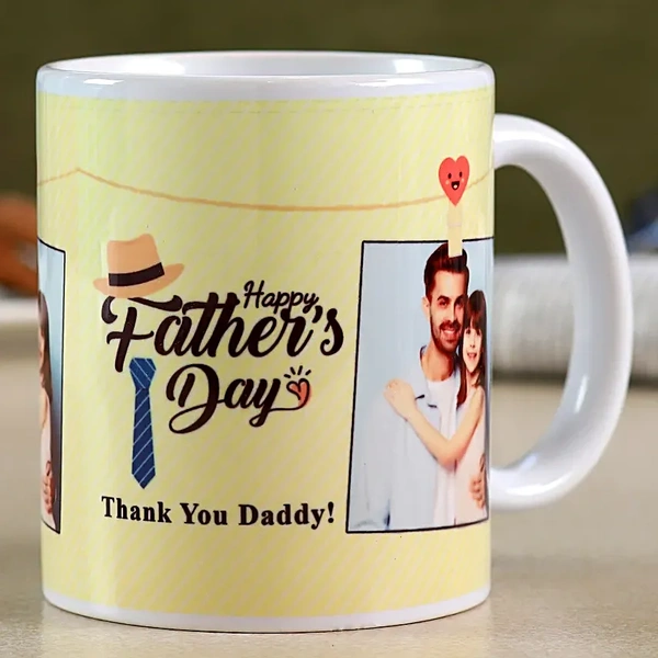 Personalized Father's Day White Mug