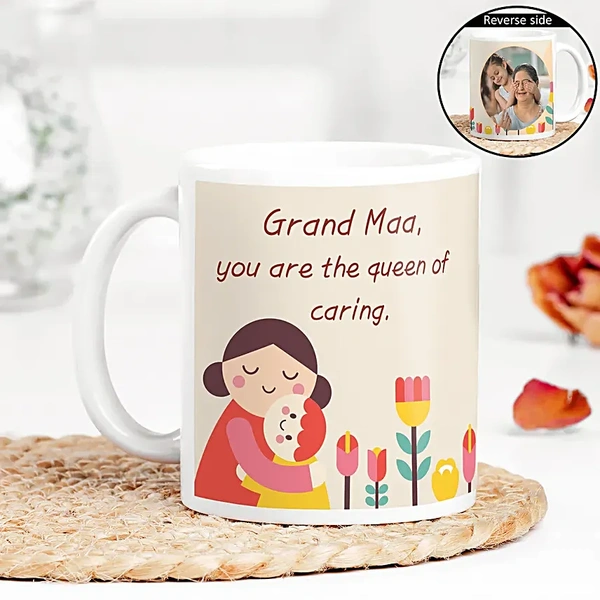 Personalized Caring Grand Maa Photo Mug