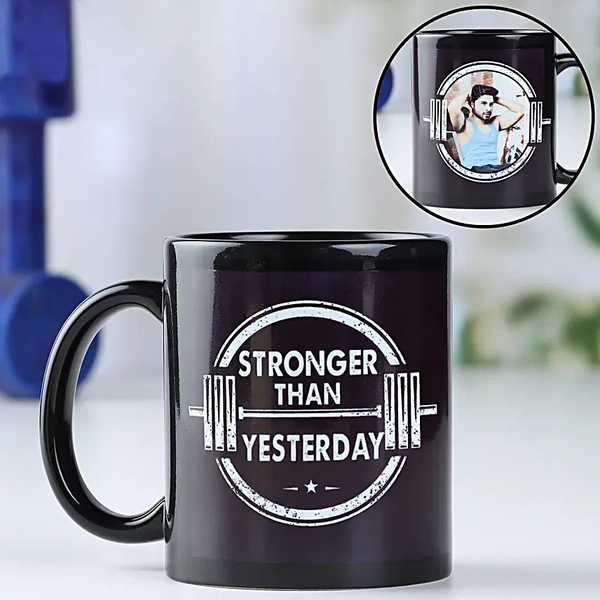 Personalized Gym Bro Photo Mug
