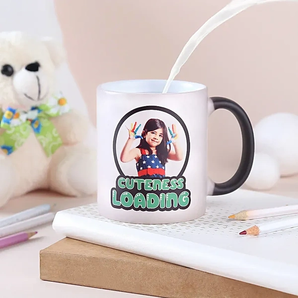 Cuteness Loading Personalized Magic Mug