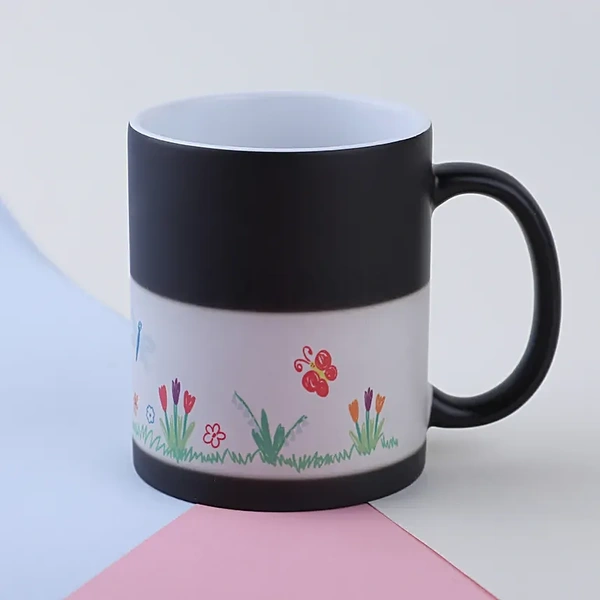Personalized Floral Magic Mug