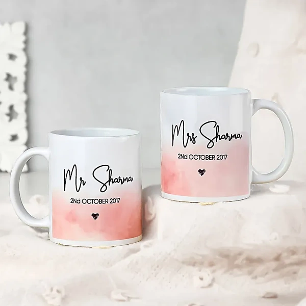 Mr. & Mrs. Keepsake Mug Set