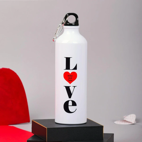 Love Heart Personalized Sipper Bottle