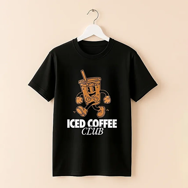 Iced Coffee Graphic Tshirt - Extra Large