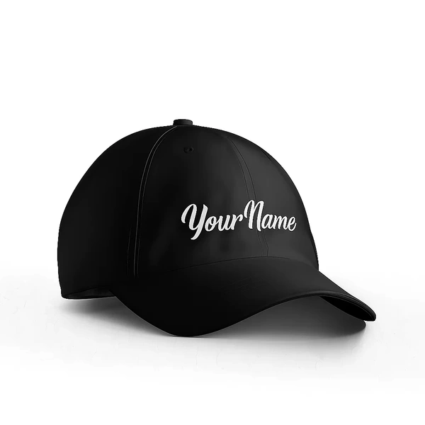 Personalized Name Black Cap