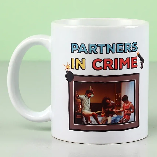 Partners In Crime Personalized White Mug