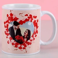 Personalized Hearts White Mug