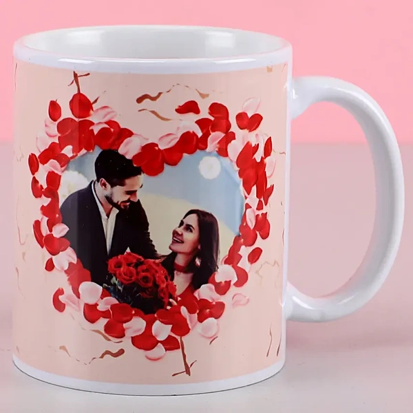 Personalized Hearts White Mug