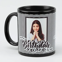 Personalized Striped Birthday Mug