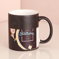 Birthday Special Black Personalized Magic Mug
