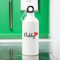 Personalized Valentine Hubby and Wifey Bottle Set