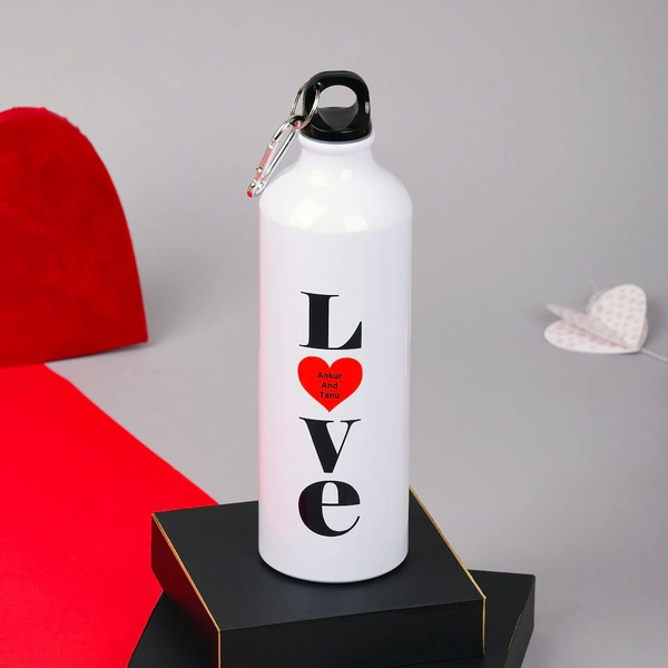 Love Heart Personalized Sipper Bottle