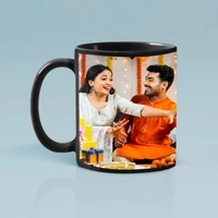 Personalized Diwali Black Mug