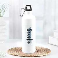 Personalized Name White Water Bottle