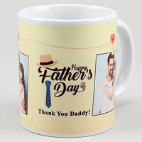 Personalized Father's Day White Mug