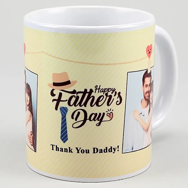 Personalized Father's Day White Mug