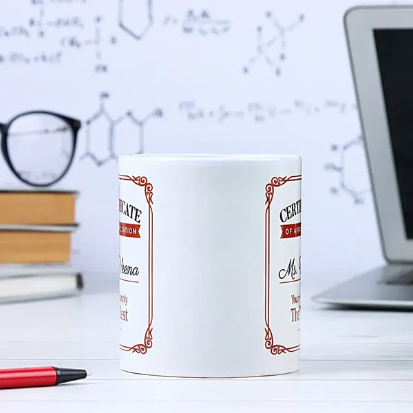 Certificate of Appreciation Mug