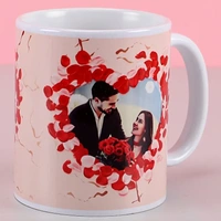 Personalized Hearts White Mug