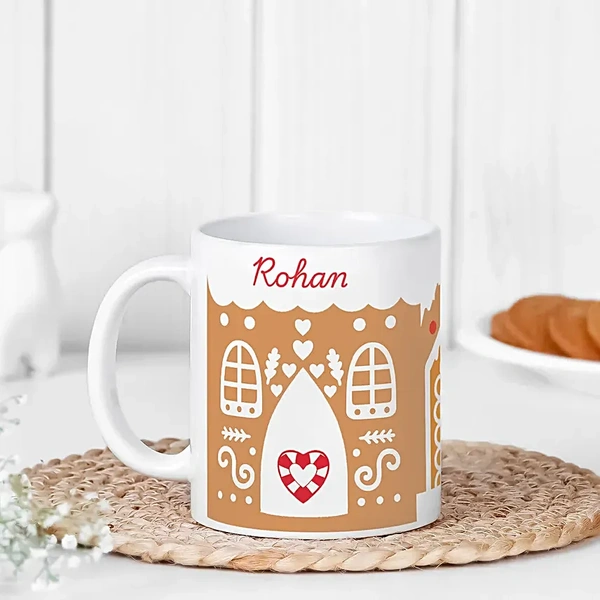 Festive Brew Personalized White Mug