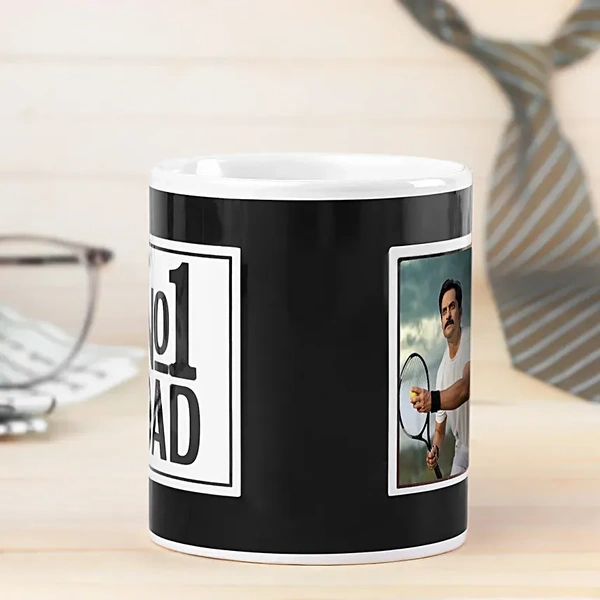 No.1 Dad Photo Mug