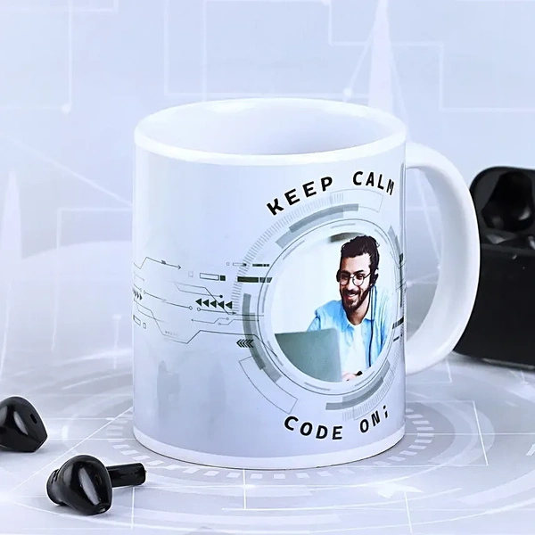 Personalized Photo Keep Calm Mug