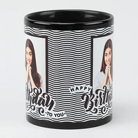 Personalized Striped Birthday Mug