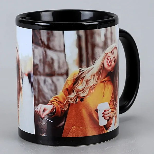 Personalized Love Black Ceramic Mug