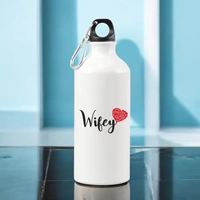 Personalized Valentine Hubby and Wifey Bottle Set