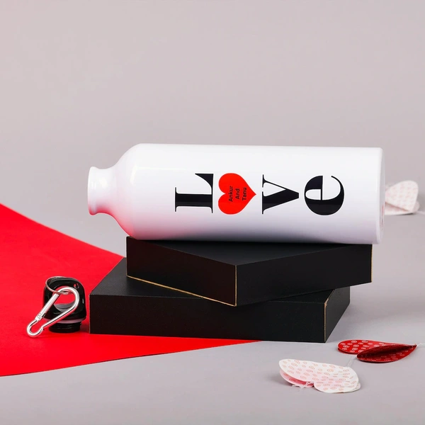 Love Heart Personalized Sipper Bottle