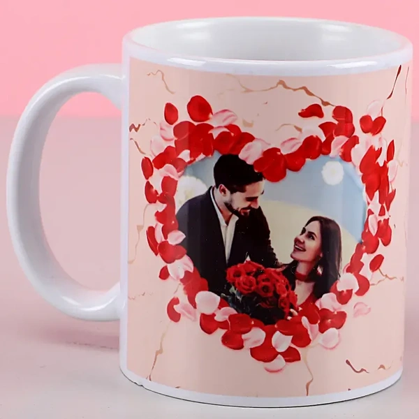 Personalized Hearts White Mug