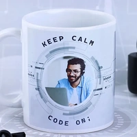 Personalized Photo Keep Calm Mug