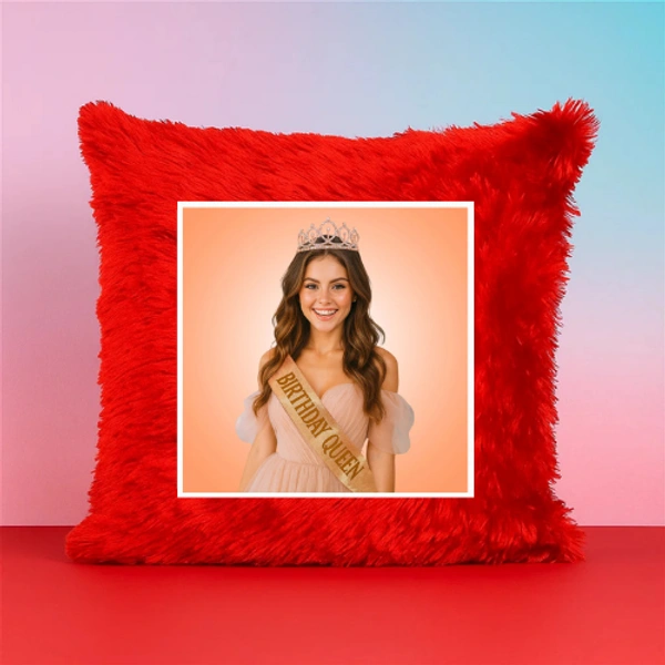 Personalized Cushion For Birthday Queen
