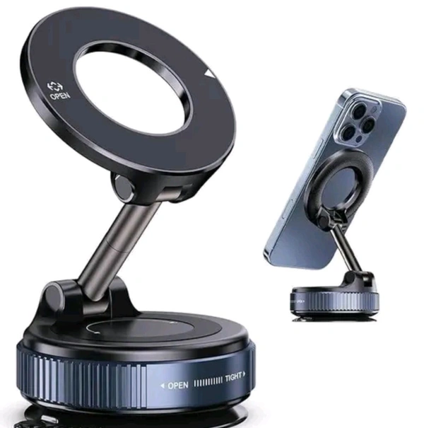 360 Magnetic Phone Holder - Black, Free Size