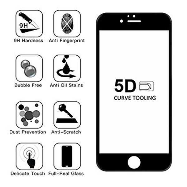 Samsung,Mi,Realme,Oppo,Vivo,One Plus 5d Tempered Glass